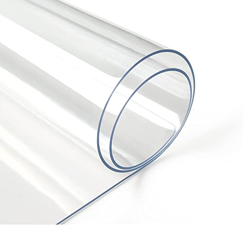 Deep Dream 1.5mm Clear Desk Cover Protector, 12×48 Inch Clear Table Protector, Rectangular Vinyl Desk Pad, PVC Plastic Table Cover for Office, Dresser, Night Stand, Computer & Writing Desk Tabletop - color: Clear 1.5mm, size: 12" x 48"