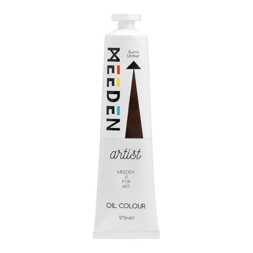 MEEDEN Artist Grade Oil Paint: Burnt Umber - 170ml/5.7oz Tube - Professional Art Paints for Canvas Painting - color: Burnt Umber, size: 5.7 Fl Oz (Pack of 1)