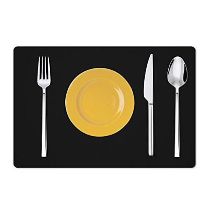 Silicone Placemats, Food-Grade Non-Slip Waterproof, Dining, Stain Resistant, Countertop Protector, Kitchen Counter Mat, Heat Resistant, Baking mat Dishwasher Safe (23.6"×15.7"-1pack, Black) - color: Black, size: 23.6"×15.7"-1pack