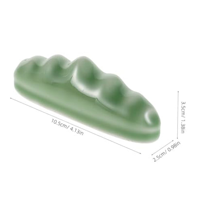 VILLCASE Wave Design Ceramic Brush Holder for Calligraphy and Painting Artistic Brush Rest and Drying Rack Unique Ceramic Pen Stand for Artists and Calligraphers