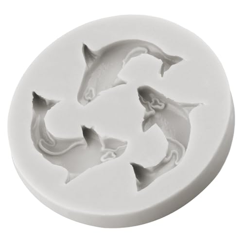 Ocean Animal Polymer Clay Mold Dolphin Killer Whale Silicone Molds for DIY Crafts Air Dry Plaster Polymer Clay Epoxy Resin Casting Jewelry Making - color: Style C