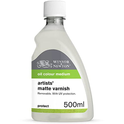 Winsor & Newton Professional Artists' Matt Varnish, 500ml (16.9-oz) Bottle - color: Matt Varnish, style: 16.9-oz Bottle
