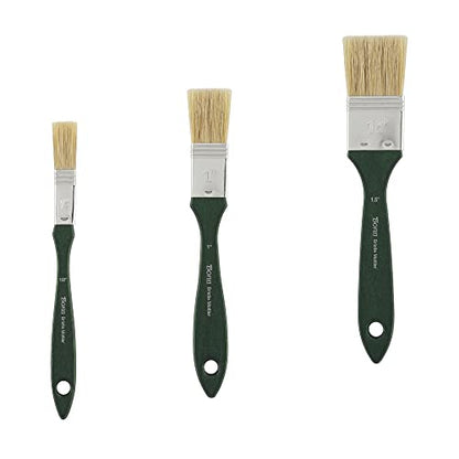 Creative Mark Bonn Bristle Blend Mottler Brush Set - Mottler Synthetic Hair Paint Brush for Large Scale Work, Acrylic or Oil Paint, and Artists - Small Set of 3 (0.5", 1", & 2") - size: Small Set of 3