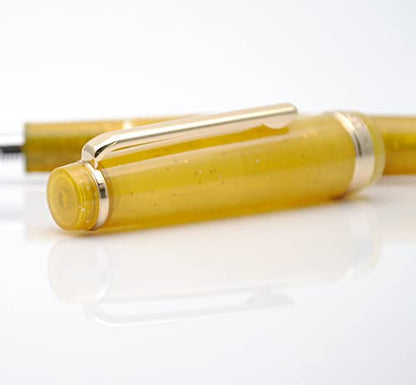 JINHAO 82 Fountain Pen with Gold Clip (F Nib 0.5mm, Fluorescent Yellow) - color: Fluorescent Yellow