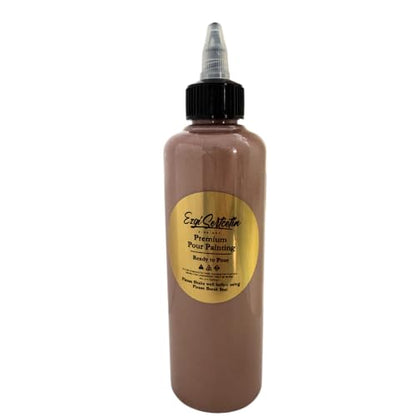 Premium Pour Painting | 8 FLOZ | Fluid Art Paint | Ready to Pour | Acrylic Pouring Paint | Peach'N'Cream - color: Peach'N'Cream