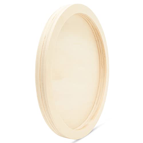 Circle Wood Panel 12-1/8 inch Diameter, Pack of 1 Round Canvas Boards, Unfinished Wooden Trays for Crafts & Painting, by Woodpeckers - size: 12-1/8 inch