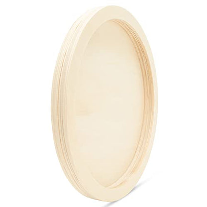 Circle Wood Panel 12-1/8 inch Diameter, Pack of 1 Round Canvas Boards, Unfinished Wooden Trays for Crafts & Painting, by Woodpeckers - size: 12-1/8 inch