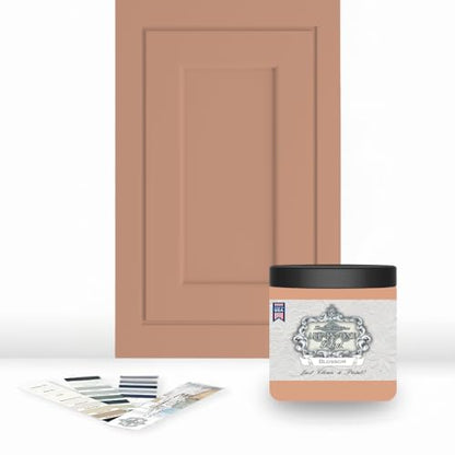 ALL-IN-ONE Paint by Heirloom Traditions, Blossom (Soft Peach), 8oz Sample - Durable cabinet and furniture paint. Built in primer and top coat, no sanding needed. Includes our 30 featured color card. - color: Blossom, size: 8 Fl Oz (Pack of 1)