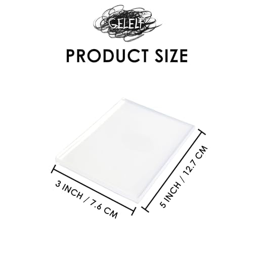 Upgraded Gel Printing Plate No Aging & Bubbling, Mini Size 3" x 5" Reusable Gel Plates for Monoprinting -Printmaking Art Supplies for Card Making, Book Press, Journaling, Scrapbooking - size: 3" x 5" | 12.7 x 7.6cm