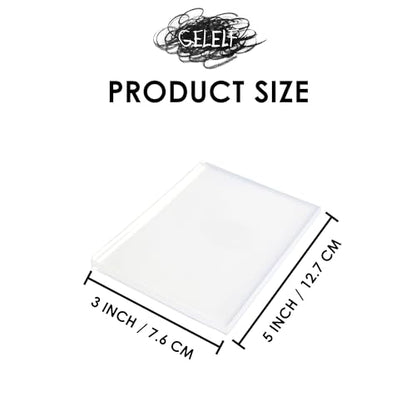 Upgraded Gel Printing Plate No Aging & Bubbling, Mini Size 3" x 5" Reusable Gel Plates for Monoprinting -Printmaking Art Supplies for Card Making, Book Press, Journaling, Scrapbooking - size: 3" x 5" | 12.7 x 7.6cm