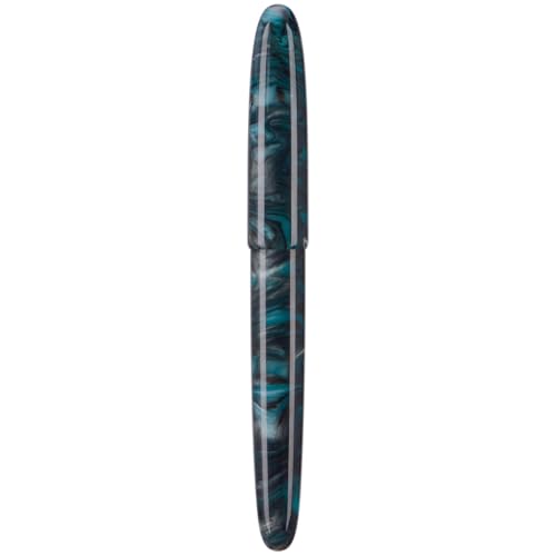 Asvine C80 Fountain Pen #8 Stub 1.1mm Nib Large Handcraft Calligraphy Art Drawing Pen with Converter Pen Case Collection Set (Green Ripple) - color: Green Ripple, style: Stub