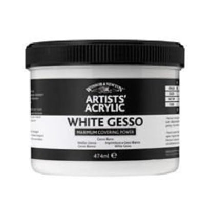 Winsor & Newton Professional Acrylic Medium, White Gesso, 946ml (32-oz) - color: White Gesso, style: 946ml (32-oz)