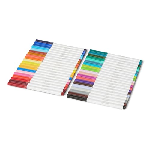 Amazon Basics Super Tip Washable Markers, 40 Vibrant Colors, Multicolored - size: 40 Count, style: Super tip