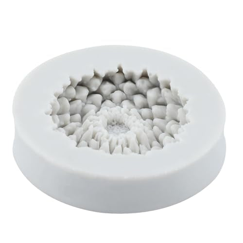 Flower Polymer Clay Mold Chrysanthemum Clay Molds Chrysanthemum Flower Silicone Mold for DIY Crafts Air Dry Plaster Jewelry Making Epoxy Resin Casting - color: Style D