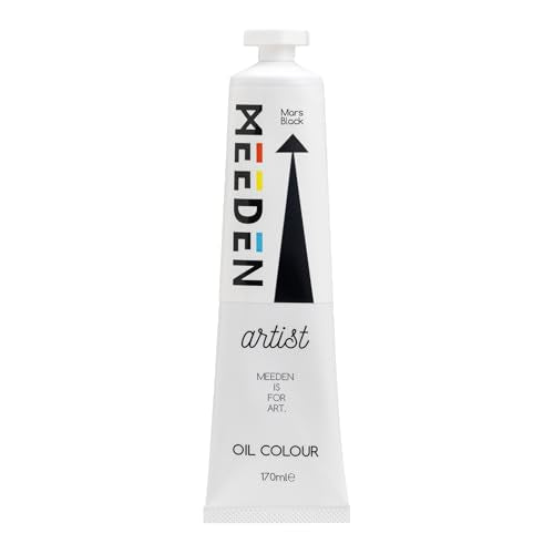 MEEDEN Artist Grade Oil Paint: Mars Black - 170ml/5.7oz Tube - Professional Art Paints for Canvas Painting - color: Mars Black, size: 5.7 Fl Oz (Pack of 1)