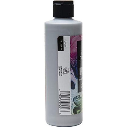 FolkArt Pre-Mixed Acrylic Pouring Paint, 8 oz, Silver - color: Silver
