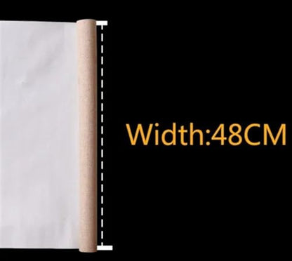 Linen Blend Canvas Roll Primed Blank 1m 28/48cm Width for Oil Acrylic Painting(48cm Width) - color: 48cm Width