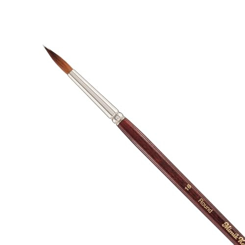 Creative Mark Mimik Kolinsky Watercolor Brush - # 16 Round - Long Handle Synthetic Paint Brush - Handmade in Germany - Synthetic Sable Paint Brushes for Professional Artists - Animal-Friendly - size: 16
