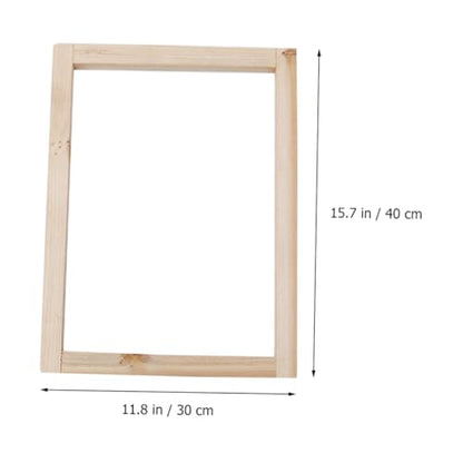 EXAOMBLE Family-Friendly Silk Screen Printing Kit Frame Squeegees Transparency Film Mask Tape