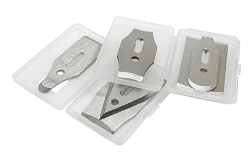 Contour Scraper Replacement 6 Stainless Steel Blades | Stay prepared for restoration and paint removal projects with 6 blade profiles and 12 scraping edges. #10461 - style: Replacement Blades