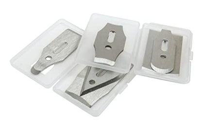 Contour Scraper Replacement 6 Stainless Steel Blades | Stay prepared for restoration and paint removal projects with 6 blade profiles and 12 scraping edges. #10461 - style: Replacement Blades