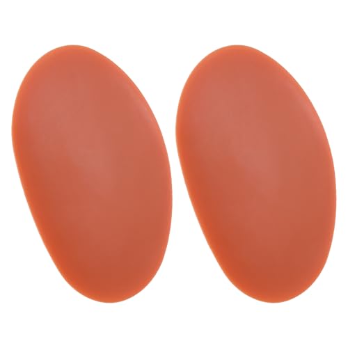 HARFINGTON 2pcs Pottery Ribs 8.8cm x 5.5cm Soft Silicone Rubber Clay Ceramic Sculpting Tools for Finishing Shaping and Smoothing Removing Finger Marks