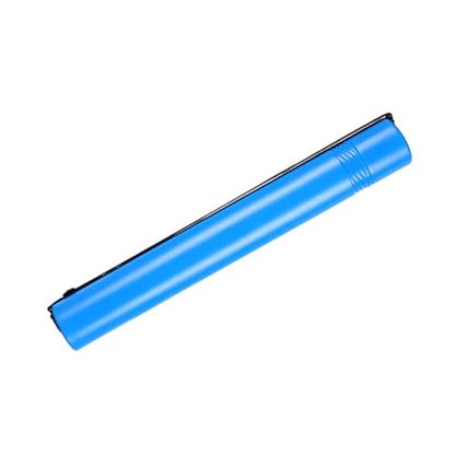 Telescoping Poster and Document Storage Tube, Extendable Carrying Case, Portable Art and Holder for Architect and Artist - color: Blue