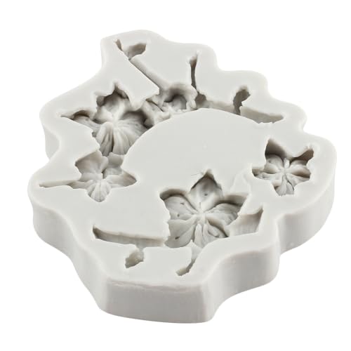 Plum Blossom Polymer Clay Molds Plum Blossom Branch Silicone Mold for DIY Crafts Epoxy Resin Casting Air Dry Polymer Clay Plaster Jewelry Making - color: Style D