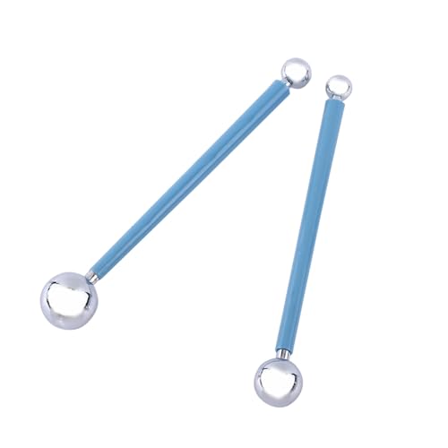 Metal Ball Tools Stainless Steel Ball Tools Modeling Set for Cake Decorating, with Comfortable Rubber Handle for Easy Use