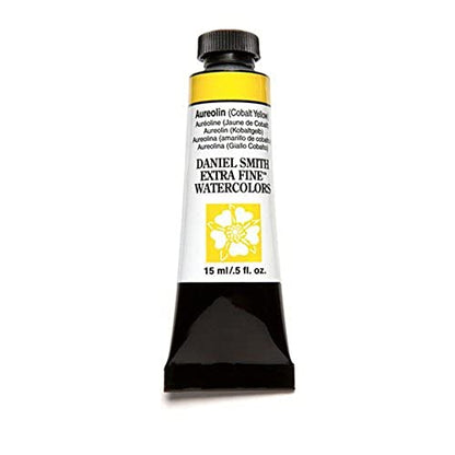 Daniel Smith Extra Fine Watercolor 15ml Paint Tube, Aureolin Cobalt Yellow (284600006), 0.5 Fl Oz (Pack of 1) - color: Aureolin Cobalt Yellow