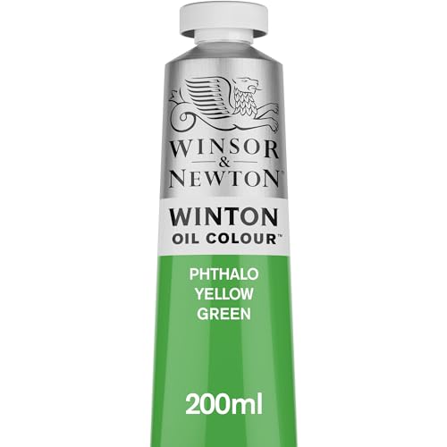 Winsor & Newton Winton Oil Color, 200ml (6.75-oz) Tube, Phthalo Yellow Green - color: Phthalo Yellow Green, size: 1 Count (Pack of 1), style: 6.75-oz Tube