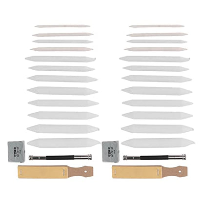 2 Sets Blending Stumps and Tortillions Set, Blending Stumps Tortillions Paper Art Blenders for Student Artist Charcoal Sketch Drawing Tools Drawing Art Kneaded Eraser for Student