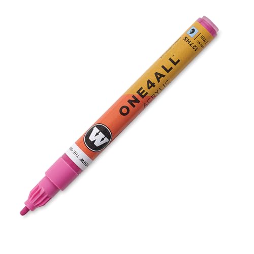 Molotow ONE4ALL Acrylic Paint Marker, 2mm, Magenta, 1 Each (127.238) - color: Magenta, size: 1 Count (Pack of 1)