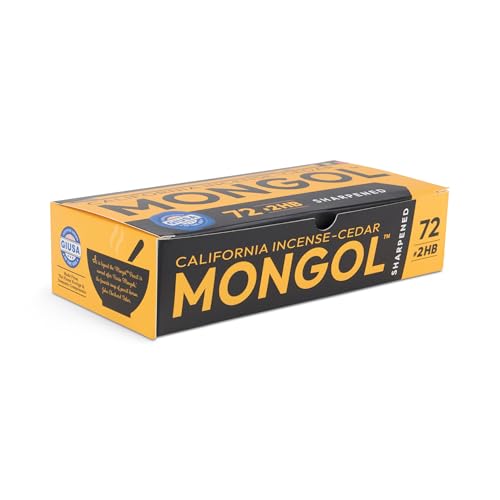 Mongol Classic Incense Cedar #2 Pencil - 72-Pack - Pre-sharpened, European Graphite Core, US Grown Cedar, Smudge Free Eraser – Nontoxic PMA Certified - size: 1 Count (Pack of 72)