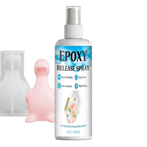 Resin Mold Release Spray,100ml Fast-Drying Smooth Removal,Professional Wax Demolding Spray - for Candle Wax Plaster DIY Crafts Art Projects Casting