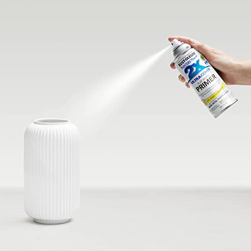 Rust-Oleum 249058 Painter's Touch 2X Ultra Cover, 12 Fl Oz , Flat White Primer, 12 Ounce (Pack of 2) - color: Flat White Primer, size: 12 fluid ounce (Pack of 2)