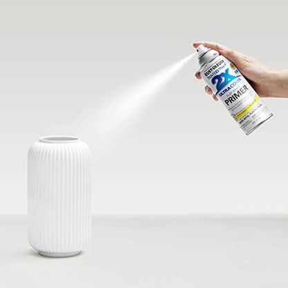 Rust-Oleum 249058 Painter's Touch 2X Ultra Cover, 12 Fl Oz , Flat White Primer, 12 Ounce (Pack of 2) - color: Flat White Primer, size: 12 fluid ounce (Pack of 2)