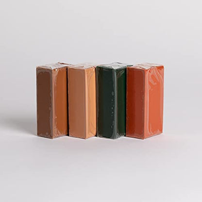 Van Aken Claytoon Modeling Clay – 1 lb (Four 4-oz Bars) – Use for Claymation, Models, and Stop Motion (Earth) - color: Earth