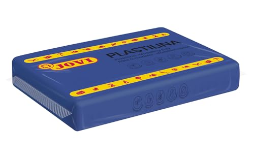 Jovi Non-Hardening Modeling Clay, 4 Dark Blue Bars, 0.77 lb Each, 3lb Total | Arts and Crafts Non-Toxic and Gluten-Free plasticine - color: Dark Blue
