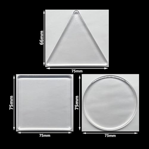 Gel Printing Plate Printmaking Supplies Reusable Monoprinting Plate for Monoprinting, 3pcs - color: 3pcs
