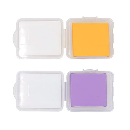 Scented Kneaded Eraser Set (2 Pack) Orange & Grape – Soft Moldable Art Erasers with Sweet Fragrance, Japanese Cute Stationery for Pencil, Charcoal, Pastel Drawing and Creative Correction