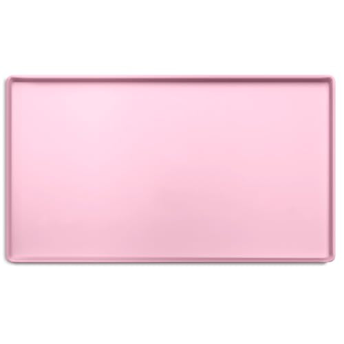 CatGuru Cat Food Mat, Small & Large Pet Feedingd Mat, 100% Waterproof Cat Mats for Food and Water, Silicone Mats for Pet Bowls, Non-Slip Placemat for Water Bowl or Fountain (Small, Pink) - color: Pink, size: S: 19" x 11"