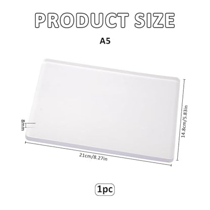 SUPERFINDINGS 17.5x12.6cm Gel Press Monoprinting Plate Clear Gel Monoprinting Plate Reusable Gels Printing Plates Printmaking Supplies for Card Making Arts and Crafts Scrapbooking and Journaling - size: 6.89"x4.96"