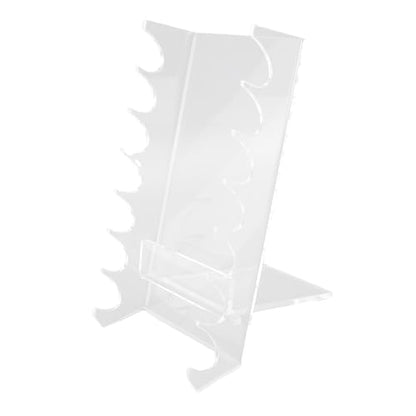 Pongnas Acrylic Makeup Brush Holder 2PCS Horizontal Brush Drying Rack Desk Display Stand for Makeup Paint Nail Hair Brushes Clear Vanity 6 3 x 3 4 x 4 in