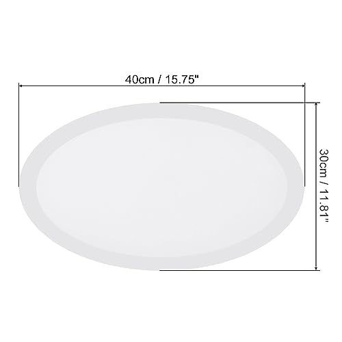 PATIKIL Paint Canvases for Painting, 3 Pack 16x12 Inch Oval Wood Frame Stretched Blank Art Canvas Board Panels for Acrylic, Oil, Tempera Painting, White - size: 16x12 Inch