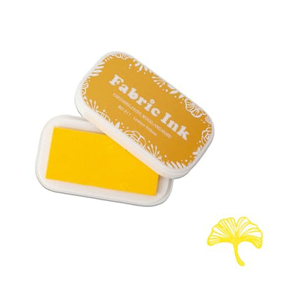 Ink Pads for Rubber Stamps, Stamp Pad for Fabric Wood Paper Stamping, Washable Fingerprint Thumbprint Ink Pad, Craft Ink Pad Stamps Partner DIY Color (Yellow) - color: Yellow
