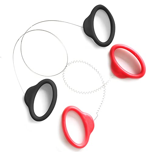 Pottery Wire Tool, Black and Red Handle Standard Clay Wire Cutter for Pottery Wheel and Clay Artists, Pottery Wire Tool Widely Used in Pottery Wheel and Clay Cutting Sculpting Pottery Wire Tools - color: Black and Red