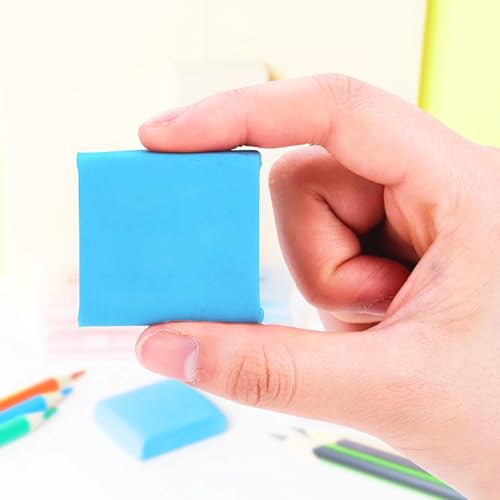 Smilo 8-Pack Blue Kneaded Erasers for Artists & Art Students, Soft Moldable Dust-Free Putty Eraser for Drawing Sketching, No Smudge Reusable Art Eraser with Storage Case - color: Blue