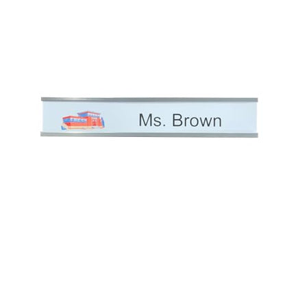 Perforated Paper Nameplate Inserts, Pack of 20 (6" x 1") - color: White, size: 6" x 1"