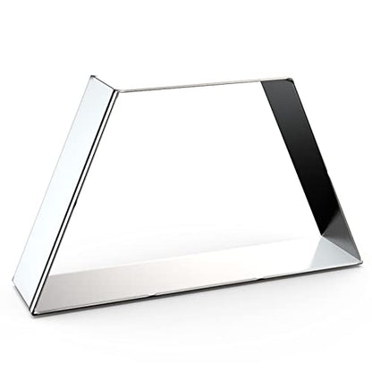 Trapezoid Cookie Cutter Set Large - 5 Inch, 4 Inch, 3 Inch, 2 Inch - Geometric Frame Plaque Cookie Cutters Shapes Molds - Stainless Steel - color: Trapezoid